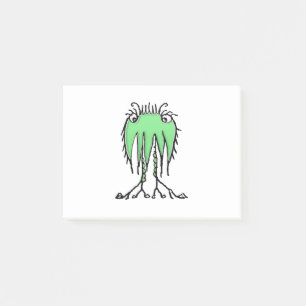 Fantasy cute alien drawing post-it notes