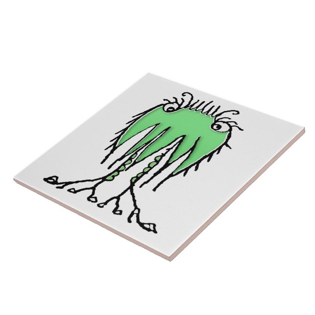 Fantasy cute alien drawing tile (Side)