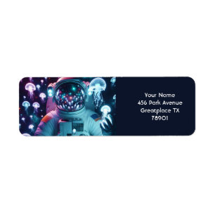 Fantasy Cute Astronaut Jellyfish Space