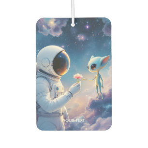 Fantasy Cute Astronaut Space Flower Car Air Freshener