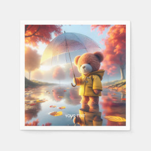 Fantasy Cute Baby Bear Umbrella Napkin