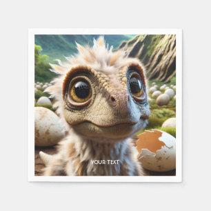 Fantasy Cute Baby Dino Jungle Napkin