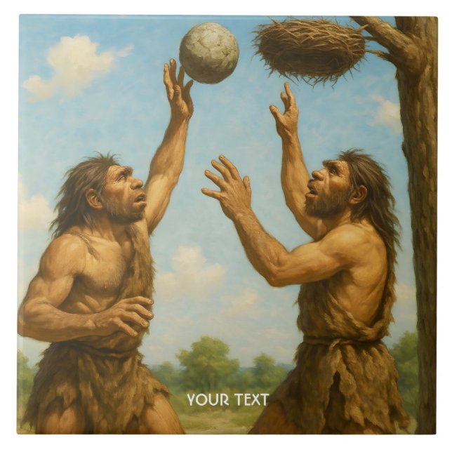 Fantasy Cute Basketball Prehistoric Final Tile (Front)
