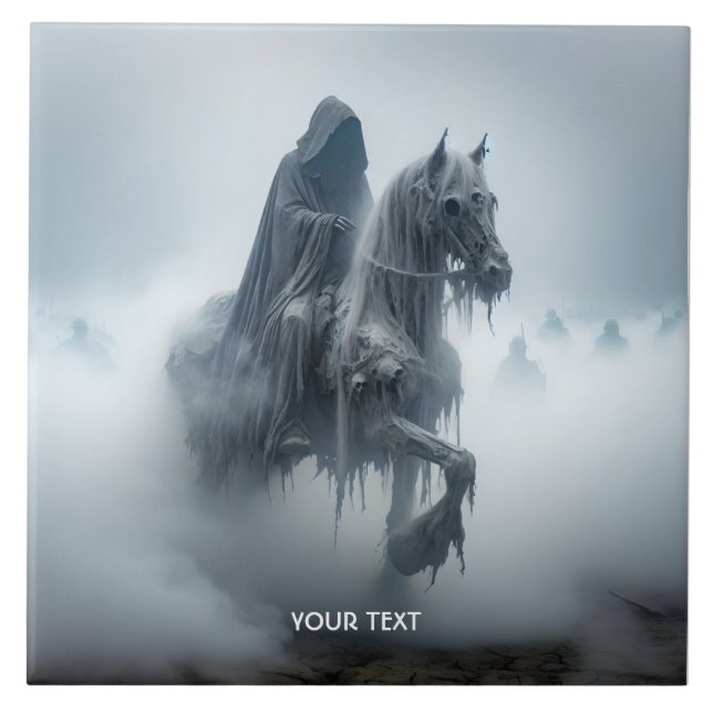 Fantasy Cute Battle Man Horse Tile (Front)