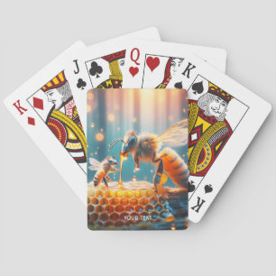 Fantasy Cute Bees Momma Baby Playing Cards