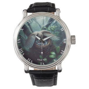 Fantasy Cute Bird Nest Rain Watch
