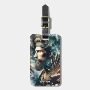 Fantasy Cute Blacksmith And Instruments Luggage Tag
