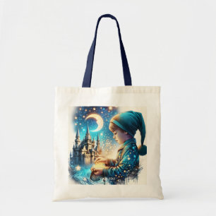 Fantasy Cute Blue Pyjamas Child Tote Bag
