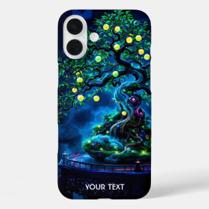 Fantasy Cute Bonsai Tree Lights iPhone 16 Plus Case