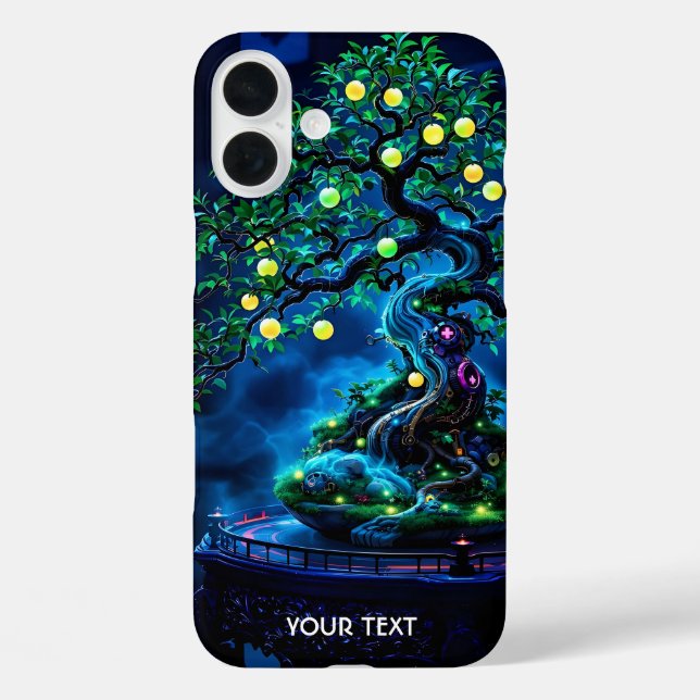 Fantasy Cute Bonsai Tree Lights Case-Mate iPhone Case (Back)