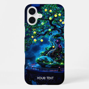 Fantasy Cute Bonsai Tree Lights iPhone 16 Plus Case