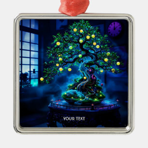 Fantasy Cute Bonsai Tree Lights Metal Tree Decoration