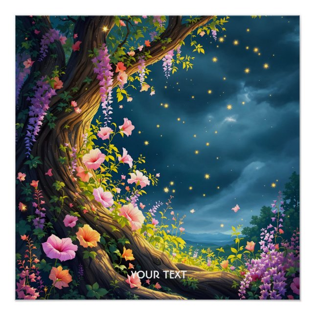 Fantasy Cute Bright Happy Nature Poster (Front)