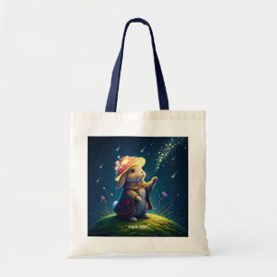 Fantasy Cute Bunny Mushroom Stars Tote Bag