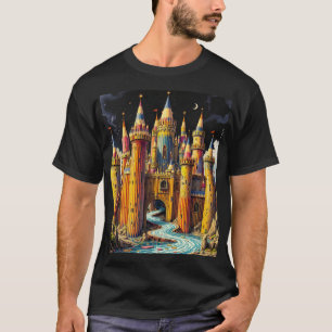 Fantasy Cute Castle From Pencils T-Shirt