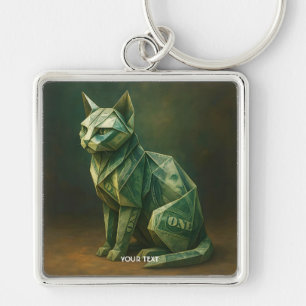 Fantasy Cute Cat Money Origami Key Ring