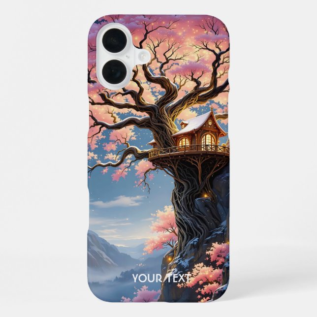 Fantasy Cute Cherry Blossom Tree  iPhone Case (Back)