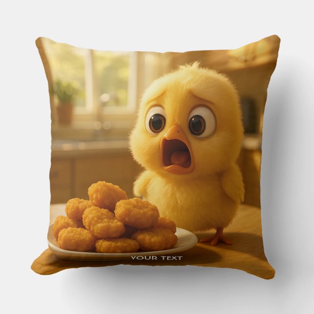 Fantasy Cute Chicken Nuggets Baby Cushion (Front)