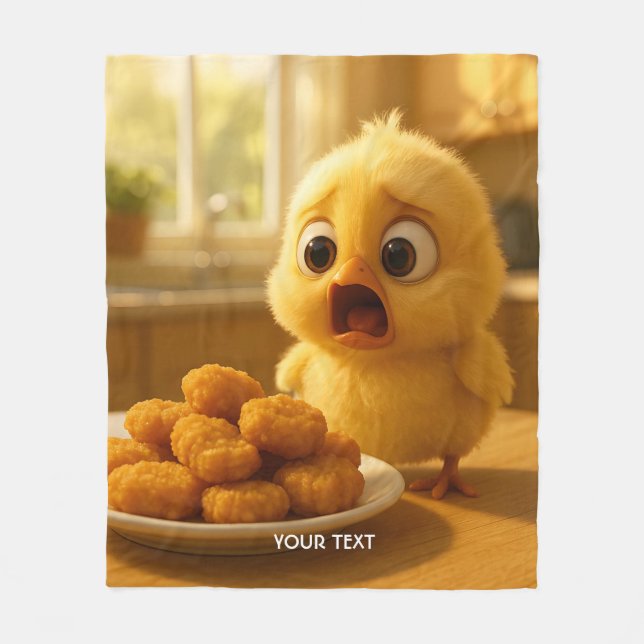Fantasy Cute Chicken Nuggets Baby Fleece Blanket (Front)