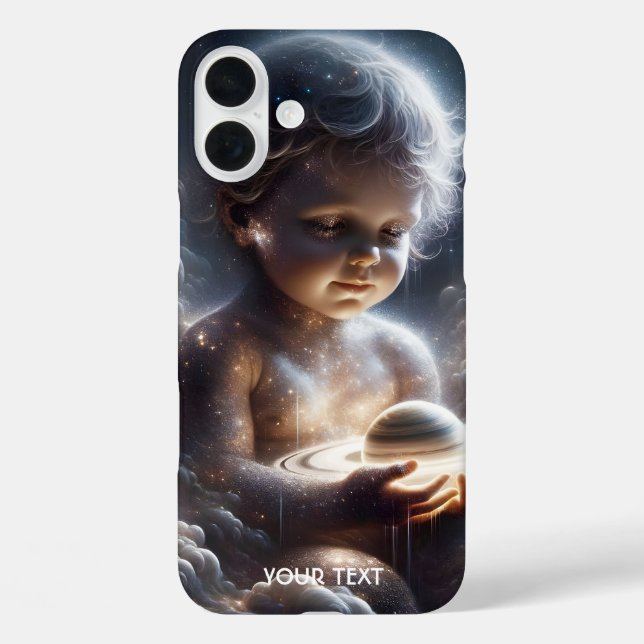 Fantasy Cute Child Space Stars Case-Mate iPhone Case (Back)