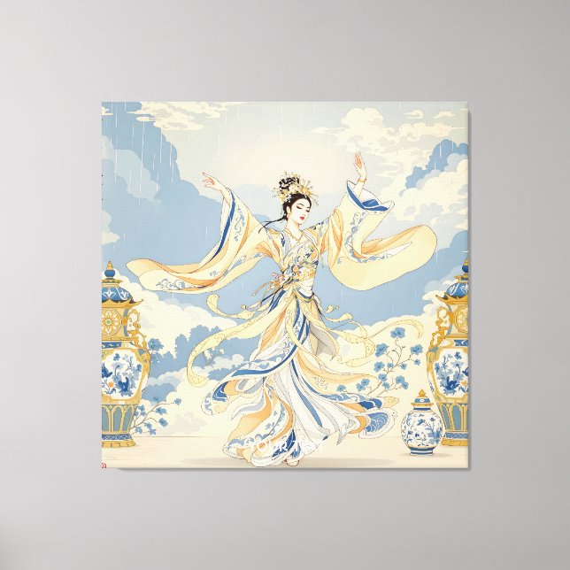 Fantasy Cute Chinese Dancer Print (Front)