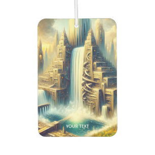 Fantasy Cute City Colossal Waterfall Car Air Freshener