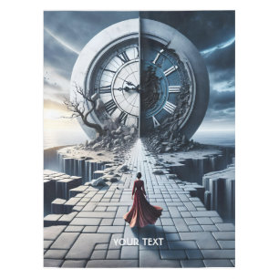 Fantasy Cute Clock Time Way  Tablecloth