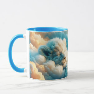 Fantasy Cute Clouds Baby Lion Mug