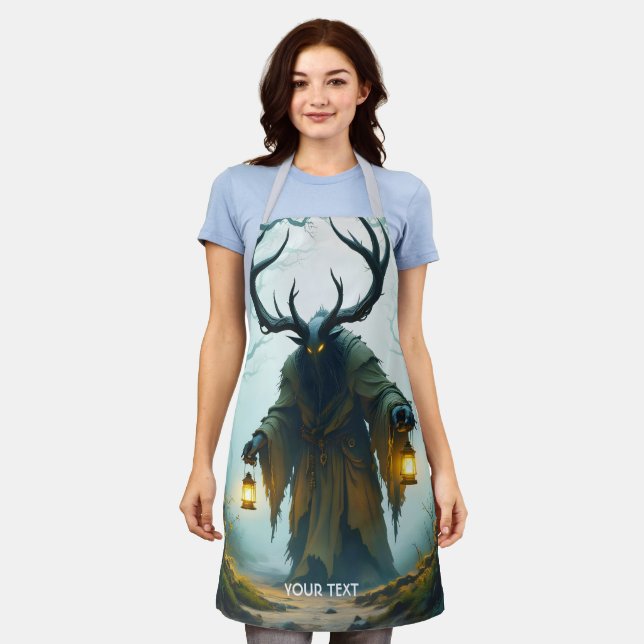 Fantasy Cute  Colossal Shadowy Behemoth Apron (Worn)