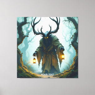 Fantasy Cute Colossal Shadowy Behemoth Canvas Print