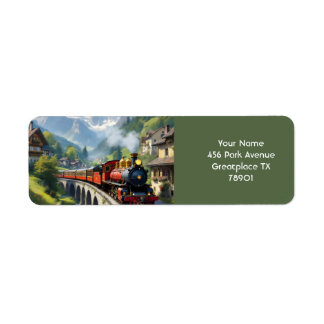 Fantasy Cute Crimson Antique Train
