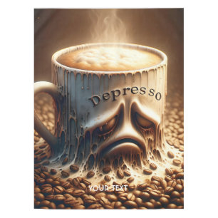 Fantasy Cute Cup Coffee Depressed Tablecloth