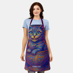 Fantasy Cute Cup Smiling Cat Apron