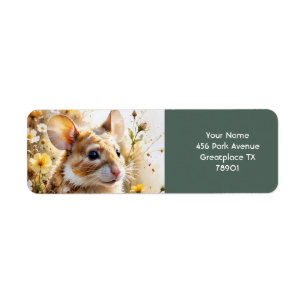 Fantasy Cute Curious Mouse Garden