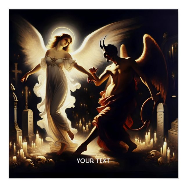 Fantasy Cute Demon Angel Dancing Poster (Front)