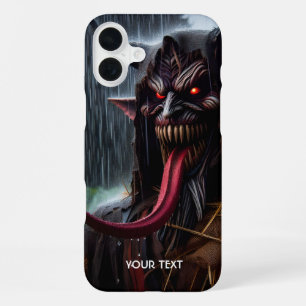 Fantasy Cute Demon Red Tongue iPhone 16 Plus Case