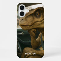 Fantasy Cute Dinosaur Driving Car