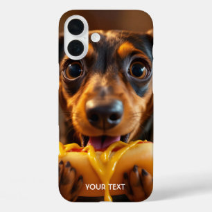 Fantasy Cute Dog Hot Dog iPhone 16 Plus Case