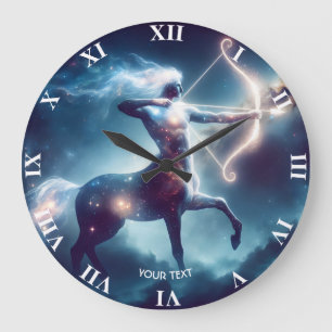 Fantasy Cute Dog Hot Dog Large Clock