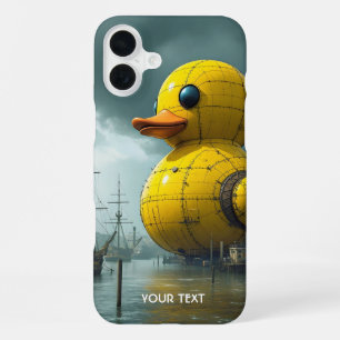 Fantasy Cute Duck War Ship iPhone 16 Plus Case