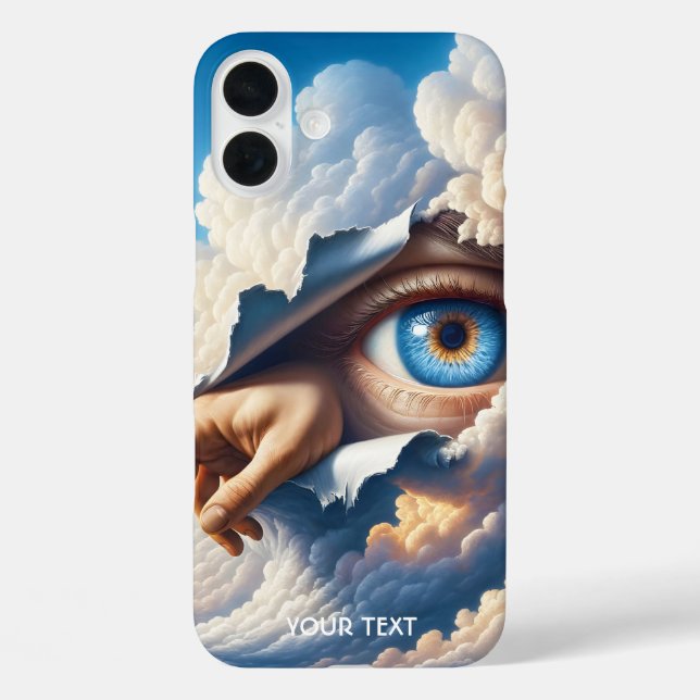 Fantasy Cute Eye Sky Clouds Case-Mate iPhone Case (Back)