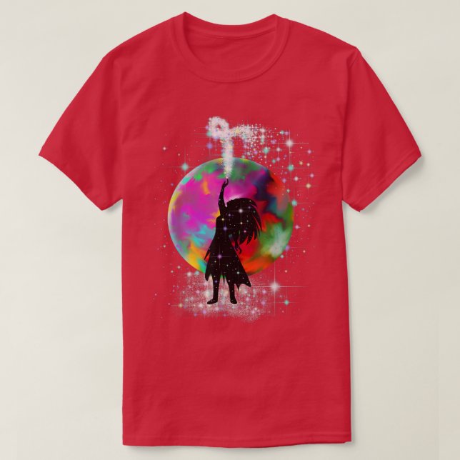 Fantasy Cute Fairy Magical  T-Shirt (Design Front)
