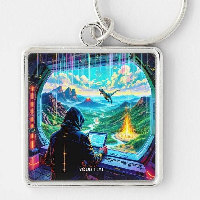 Fantasy Cute Fantastic Run Park Key Ring (Front)