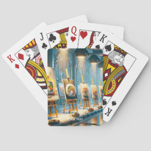 Fantasy Cute Fantasy Sushi Art Playing Cards