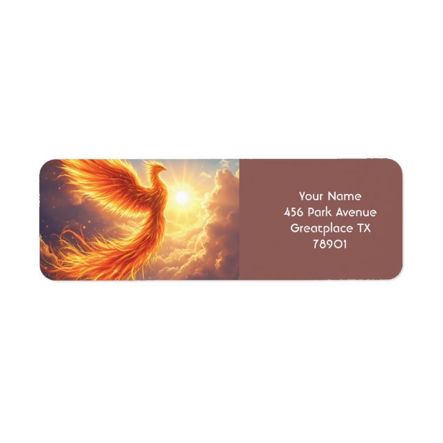Fantasy Cute Flaming Phoenix Rises (Front)