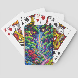 Fantasy Cute Forest And City Playing Cards