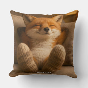 Fantasy Cute Fox And Socks Cushion