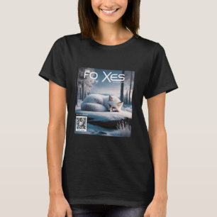 Fantasy Cute Fox Winter Magazine T-Shirt