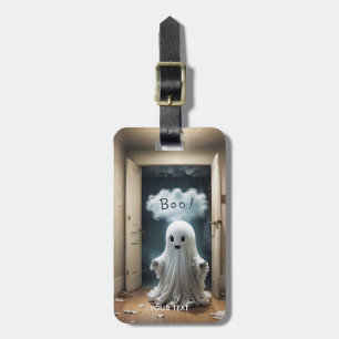 Fantasy Cute Ghost Closet Boo Luggage Tag