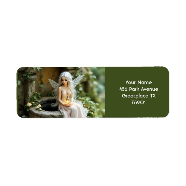 Fantasy Cute Girl Mushrooms Lantern (Front)